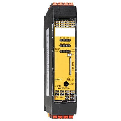 Bihl+Wiedemann BWU3427 ASi Safety I/O Module, IP20, 4SI/2SO