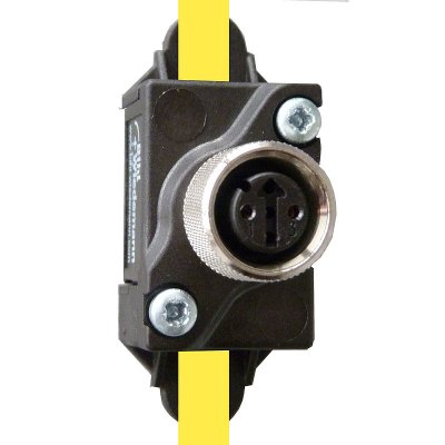 Bihl+Wiedemann BWU1239 Passive Distributor ASi to 1 x M12 socket, 5 poles, depth 30 mm, IP67