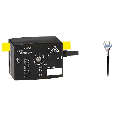Bihl+Wiedemann BW3500 Active Distributor ASi, IP67, 4I/4O