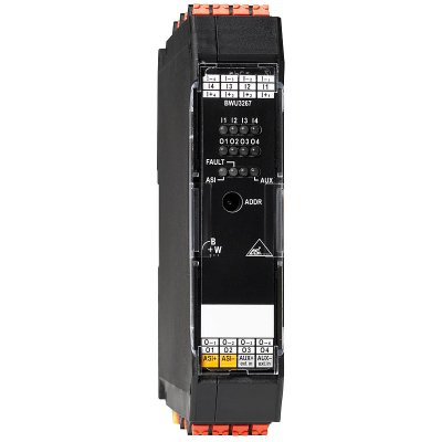 Bihl+Wiedemann BWU3267 ASi Digital I/O Module, IP20, 4I/4O