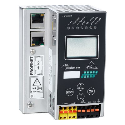 Bihl+Wiedemann BWU3758 ASi-3 PROFINET Gateway in Stainless Steel, 1 master