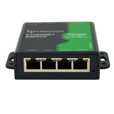 Brainboxes SW-008 8 Port Unmanaged Ethernet Switch Wall Mountable