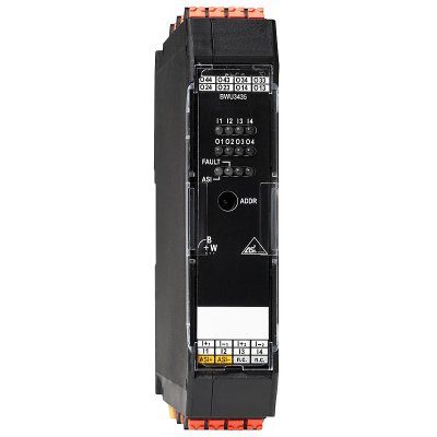 Bihl+Wiedemann BWU3435 ASi Digital I/O Module, IP20, 4I/4RO