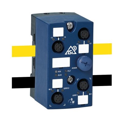 Bihl+Wiedemann BWU4246 ASi-5 Motor Module, IP67, M12 for 24 V motorized rollers, 2M/4I