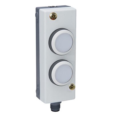 Bihl+Wiedemann BW3474 ASi Light Button Module, lighted (white/blue), screw mounting