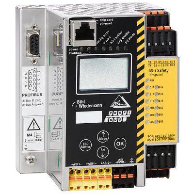 Bihl+Wiedemann BWU3275 ASi-3 PROFIBUS Gateway with integrated Safety Monitor, 2 ASi masters