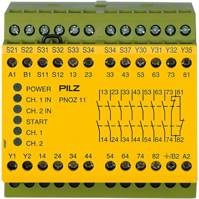 PILZ 774081 PNOZ 11 42VAC 24VDC 7n/o 1n/c
