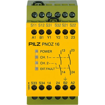 PILZ 774063 PNOZ 16 110VAC 24VDC 2n/o