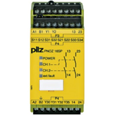 PILZ 777076 PNOZ 16SP 230VAC 24VDC 2n/o