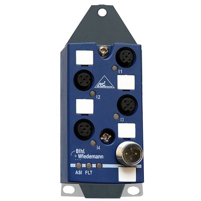 Bihl+Wiedemann BWU3457 ASi Digital Input Module, IP67, M12, 4I