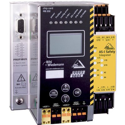 Bihl+Wiedemann BWU2535 ASi-3 PROFIBUS Gateway with integrated Safety Monitor, 2 ASi masters