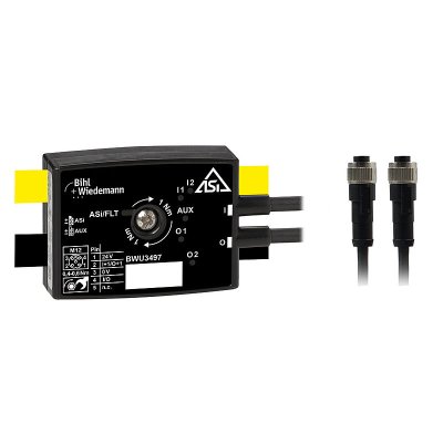 Bihl+Wiedemann BWU3497 Active Distributor ASi, IP67, housing depth 19 mm