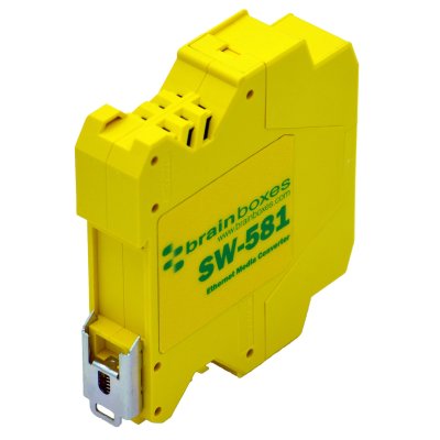 Brainboxes SW-581 Industrial Gigabit SFP Media Converter