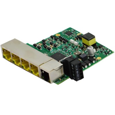 Brainboxes SW-135 Embedded Industrial 5 Port PoE+ Gigabit Ethernet Switch