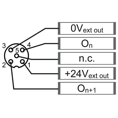 Bihl+Wiedemann BWU3775 ASi Digital I/O Module, IP67, M12, 2I/2O