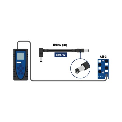 Bihl+Wiedemann BW4712 ASi-3 Addressing Cable, Barrel Plug to Barrel Plug, 1.5 m
