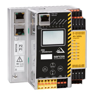 Bihl+Wiedemann BWU2984 ASi-3 safe Schneider drives over Sercos Gateway with integrated Safety Monito