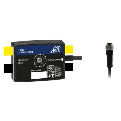 Bihl+Wiedemann BWU4987 ASi-5/ASi-3 Splitter, 1 x M12 cable socket, straight, 5 poles, depth 19 mm, I