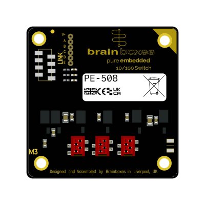 Brainboxes PE-508 Pure Embedded Industrial 8 Port 10/100 Ethernet Switch - Brainboxes PE-508 Pure Embedded Industrial 8 Port 10/100 Ethernet Switch