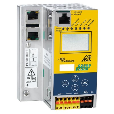 Bihl+Wiedemann BWU3974 ASi-5/ASi-3 PROFIsafe via PROFINET Gateway with integrated ASi-5/ASi-3 Safety