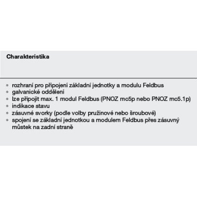 PILZ 773720 PNOZ mc0p Powersupply - Charakteristika