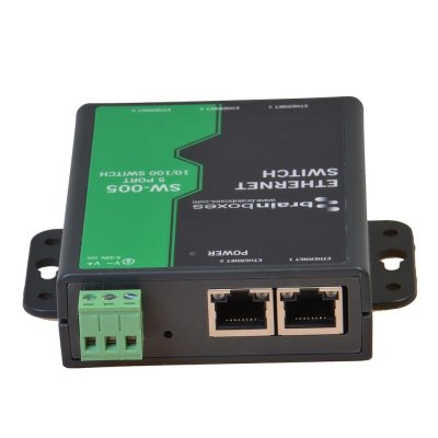 Brainboxes SW-005 10/100MBps Ethernet 5 Port Switch