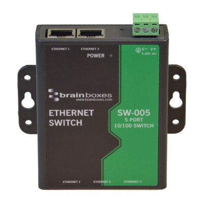 Brainboxes SW-005 10/100MBps Ethernet 5 Port Switch