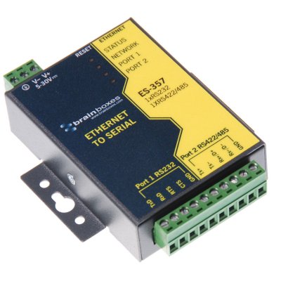 Brainboxes ES-357 Ethernet 1 Port RS232 + 1 Port RS422/485