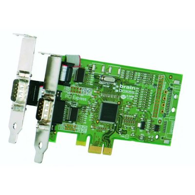 Brainboxes PX-101 LP PCIe 1+1xRS232 1MBaud