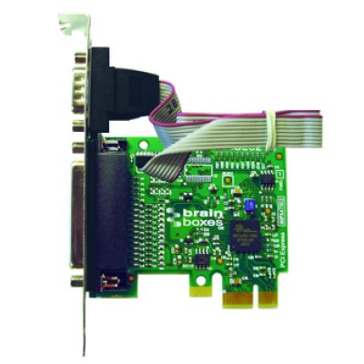 Brainboxes PX-475 PCIe 1xRS232 1MBaud + 1xLPT Printer Port