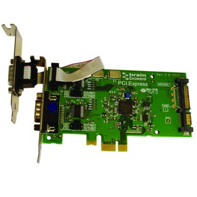 Brainboxes PX-801 LP PCIe 1+1xRS232 POS 1A SATA