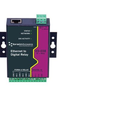 Brainboxes ED-038 Ethernet to 3x Relay + 3 Digital Inputs