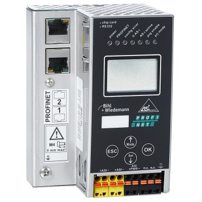 Bihl+Wiedemann BWU1912 AS-i 3.0 PROFINET-Gateway in Edelstahl