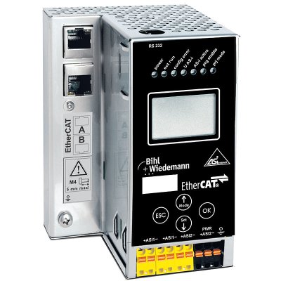 Bihl+Wiedemann BWU2164 AS-i 3.0 EtherCAT-Gateways in Edelstahl