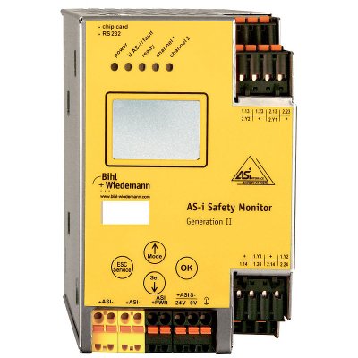 Bihl+Wiedemann BWU2186 AS-i Safety Monitor in Edelstahl