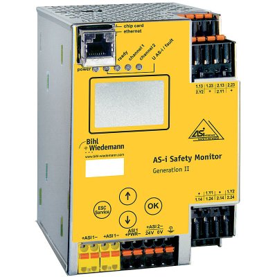 Bihl+Wiedemann BWU2205 AS-i Safety Monitor in Edelstahl