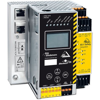 Bihl+Wiedemann BWU2267 AS-i 3.0 EtherNet/IP + Modbus TCP-Gateways mit