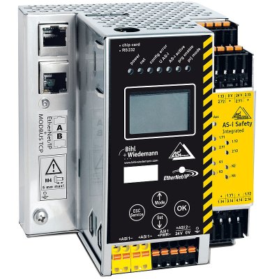 Bihl+Wiedemann BWU2273 AS-i 3.0 EtherNet/IP + Modbus TCP-Gateways mit