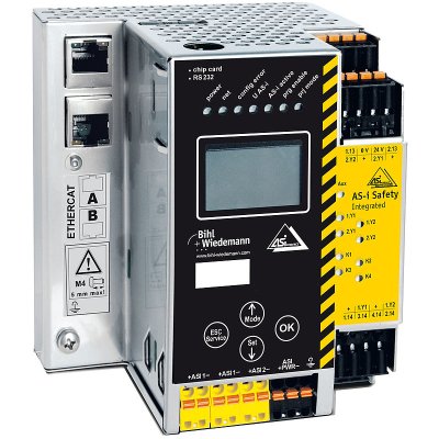 Bihl+Wiedemann BWU2281 AS-i 3.0 EtherCAT-Gateways mit integriertem Sic