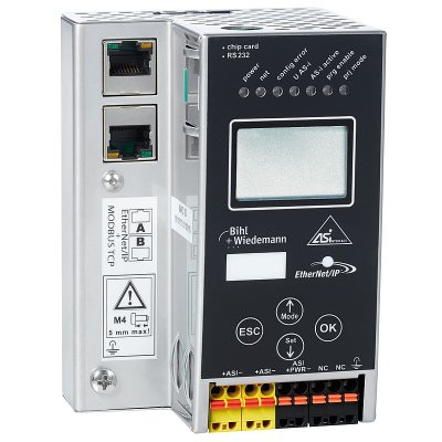 Bihl+Wiedemann BWU2379 AS-i 3.0 Ethernet/IP + Modbus TCP Gateway in Ed