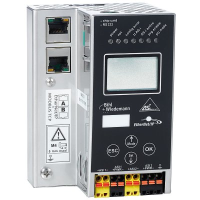 Bihl+Wiedemann BWU2380 AS-i 3.0 Ethernet/IP + Modbus TCP Gateway in Ed