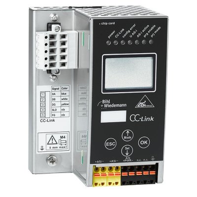 Bihl+Wiedemann BWU2611 AS-i CC-Link Gateway in Edelstahl