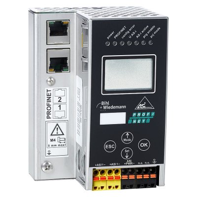 Bihl+Wiedemann BWU2729 AS-i 3.0 PROFINET-Gateway in Edelstahl