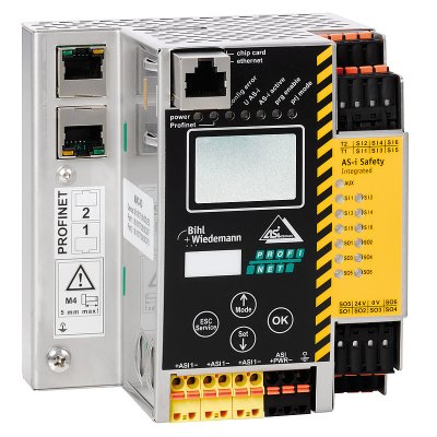 Bihl+Wiedemann BWU2798 AS-i 3.0 PROFINET-Gateway mit integriertem Sich