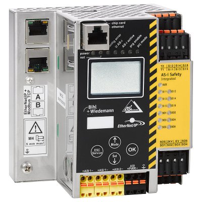 Bihl+Wiedemann BWU2821 AS-i 3.0 EtherNet/IP + Modbus TCP-Gateways mit