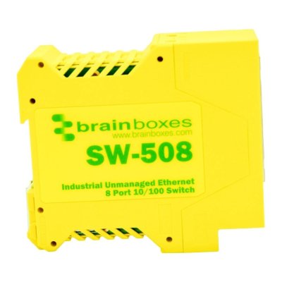 Brainboxes SW-508 Industrial Unmanaged Ethernet Switch 8 Ports