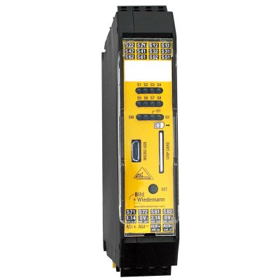 Bihl+Wiedemann BWU3318 AS-i Safety Monitor with coded spring type terminals, AS-i 3.0