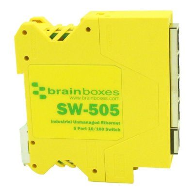 Brainboxes SW-505 Industrial 10/100MBps Ethernet 5 Port Switch