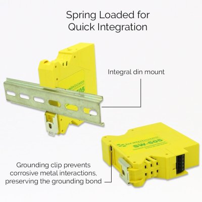 Brainboxes SW-505 Industrial 10/100MBps Ethernet 5 Port Switch