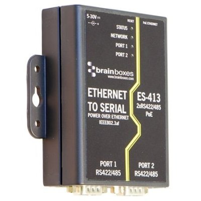 Brainboxes ES-413 Ethernet 2 Port RS422/485 Power Over Ethernet (PoE)